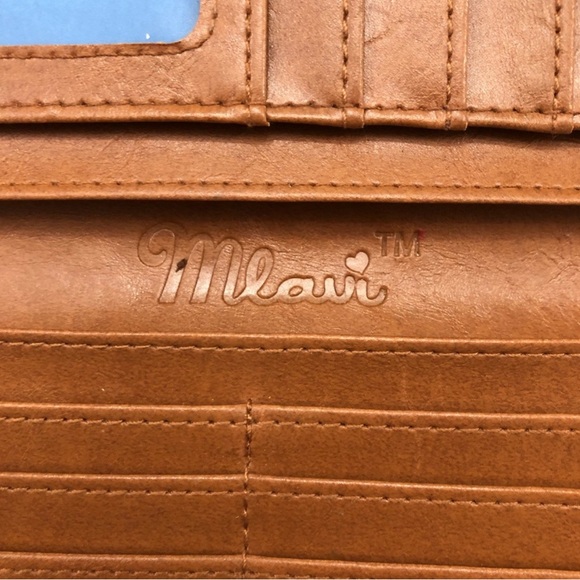 Mlavi Boho purple Ikat print vegan wallet - Picture 5 of 13